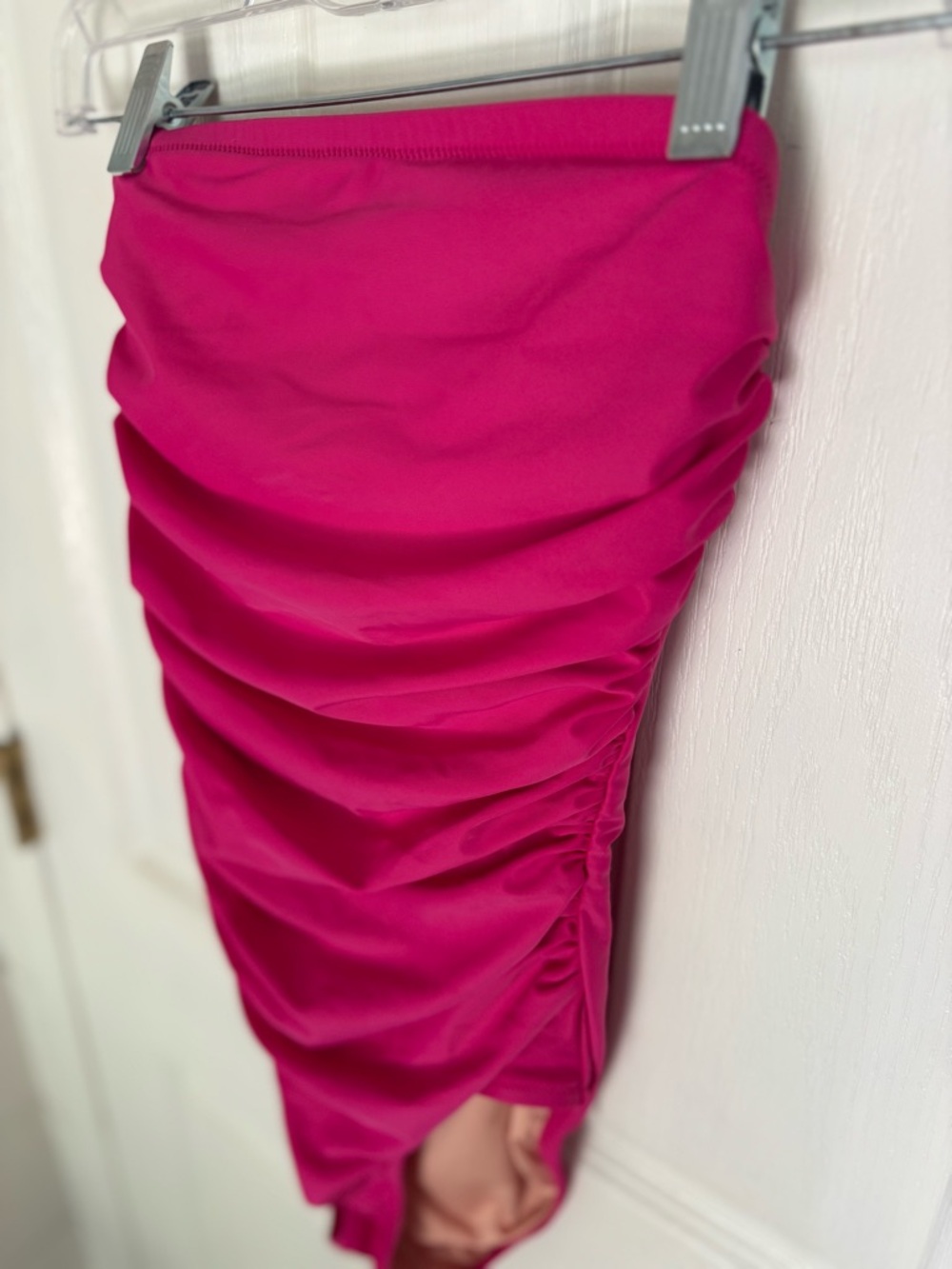 J Crew size 0 Fuchsia Ruched one piece swimsuit